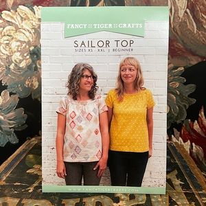 Beginner Sewing Pattern ‘Sailor Top’ by FTC